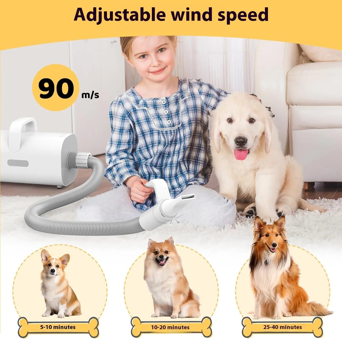 Smart Negative Ion Pet Hair Dryer